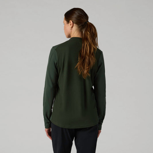 VELOCIO Women Trail Merino Long Sleeve - Deep Forest