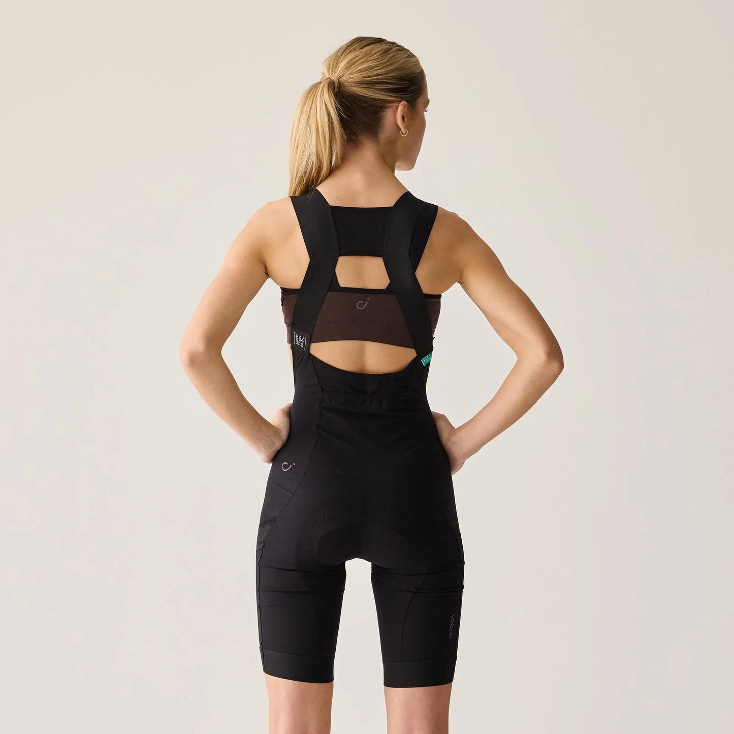 VELOCIO Women's Adventure Cargo Bib Shorts - Black