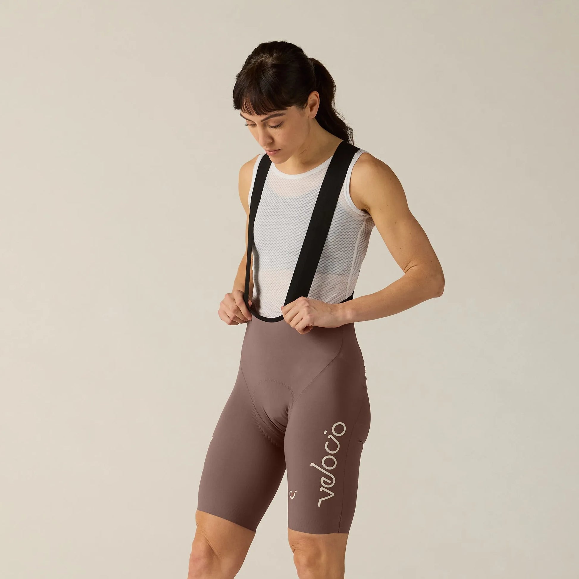 VELOCIO Women's CONCEPT Bib Short - Plum Truffle