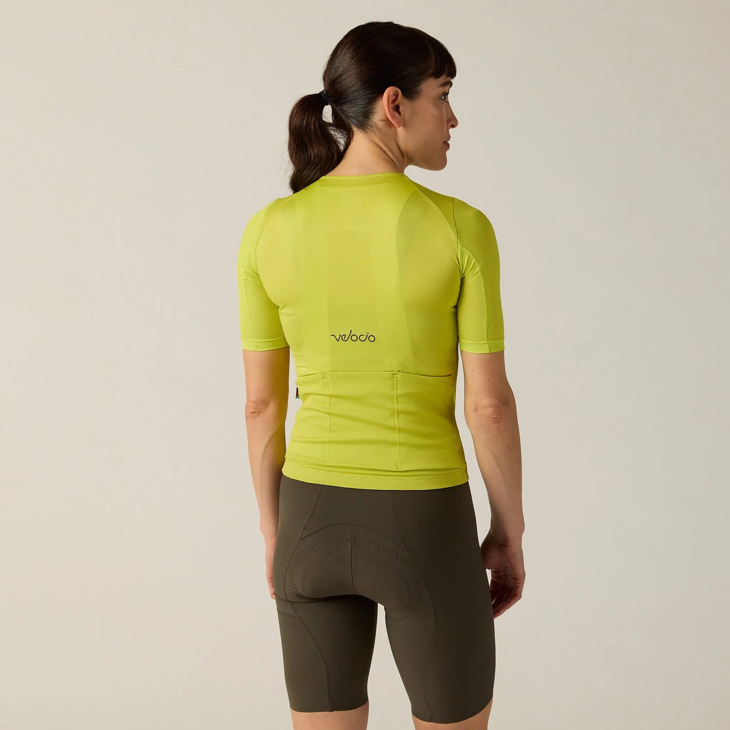 VELOCIO Women's LUXE Ultralight Zipperless Jersey - Bright Chartreuse
