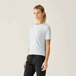 VELOCIO Women's Merino Ride Tee - Barely Blue