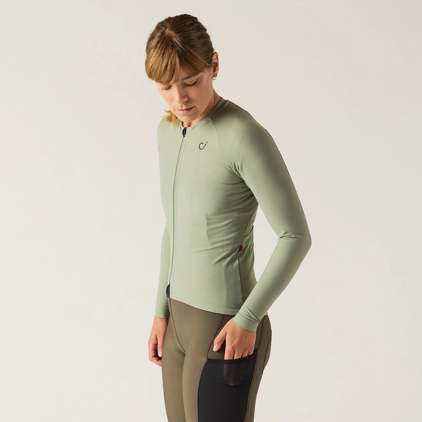 VELOCIO Women's One Long Sleeve Jersey - Lily Pad