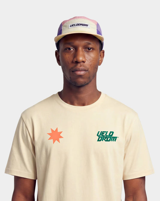 VELODROM 5 Panel Mesh Cap - Pink/Purple/Yellow