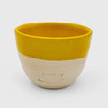 VELODROM Latte Coffe Mug Handmade x Pell Ceramica - Yellow