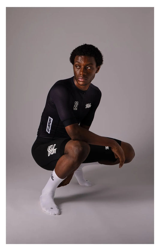 VELODROM RaceDay 3.0 Cycling Jersey - Racing Black / White