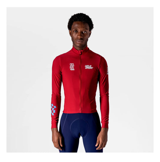 VELODROM RaceDay 3.0 Thermal Long Sleeve Jersey - Burgundy