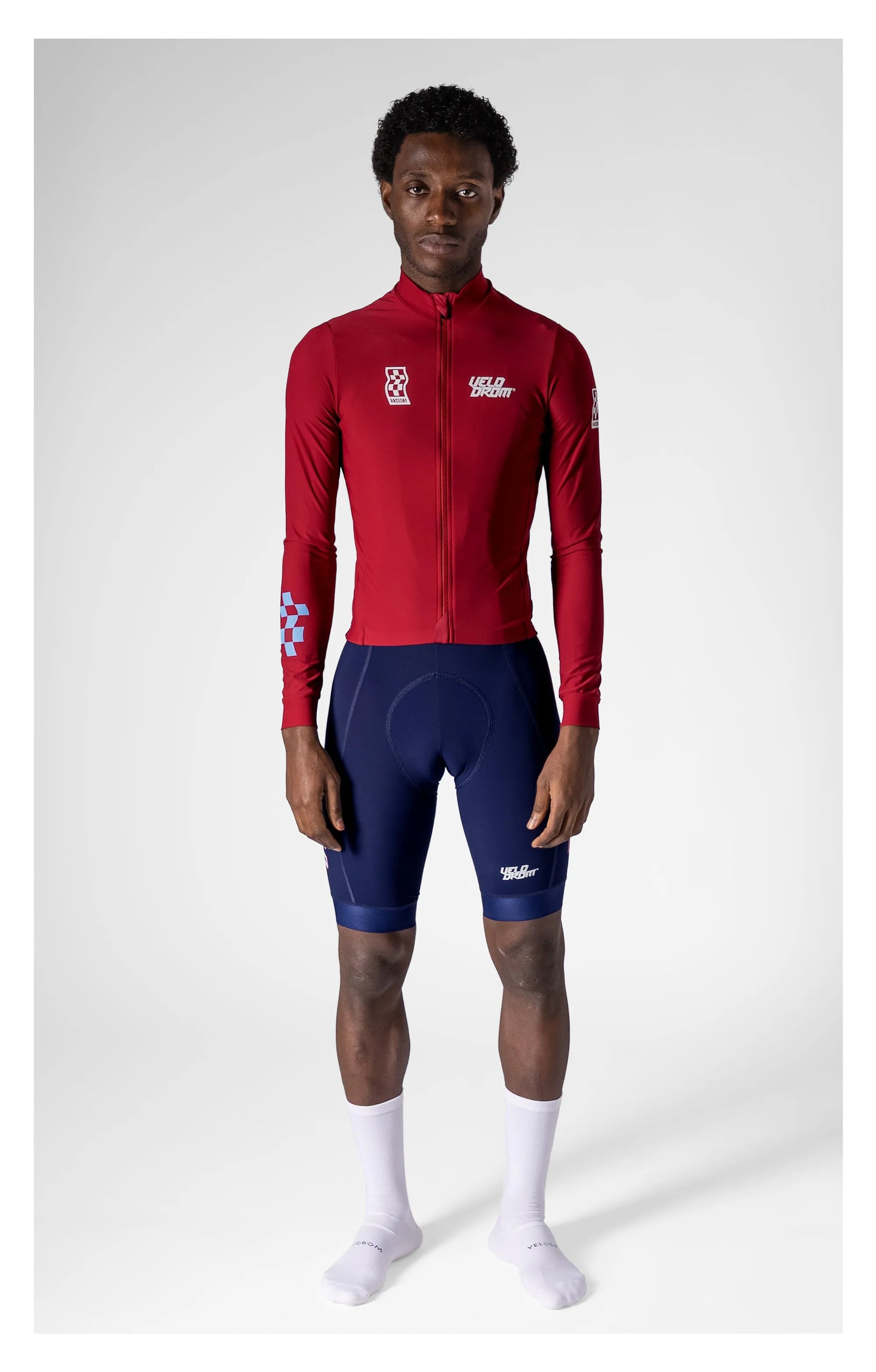 VELODROM Thermal Maillot Ciclismo Manga Larga Burgundy