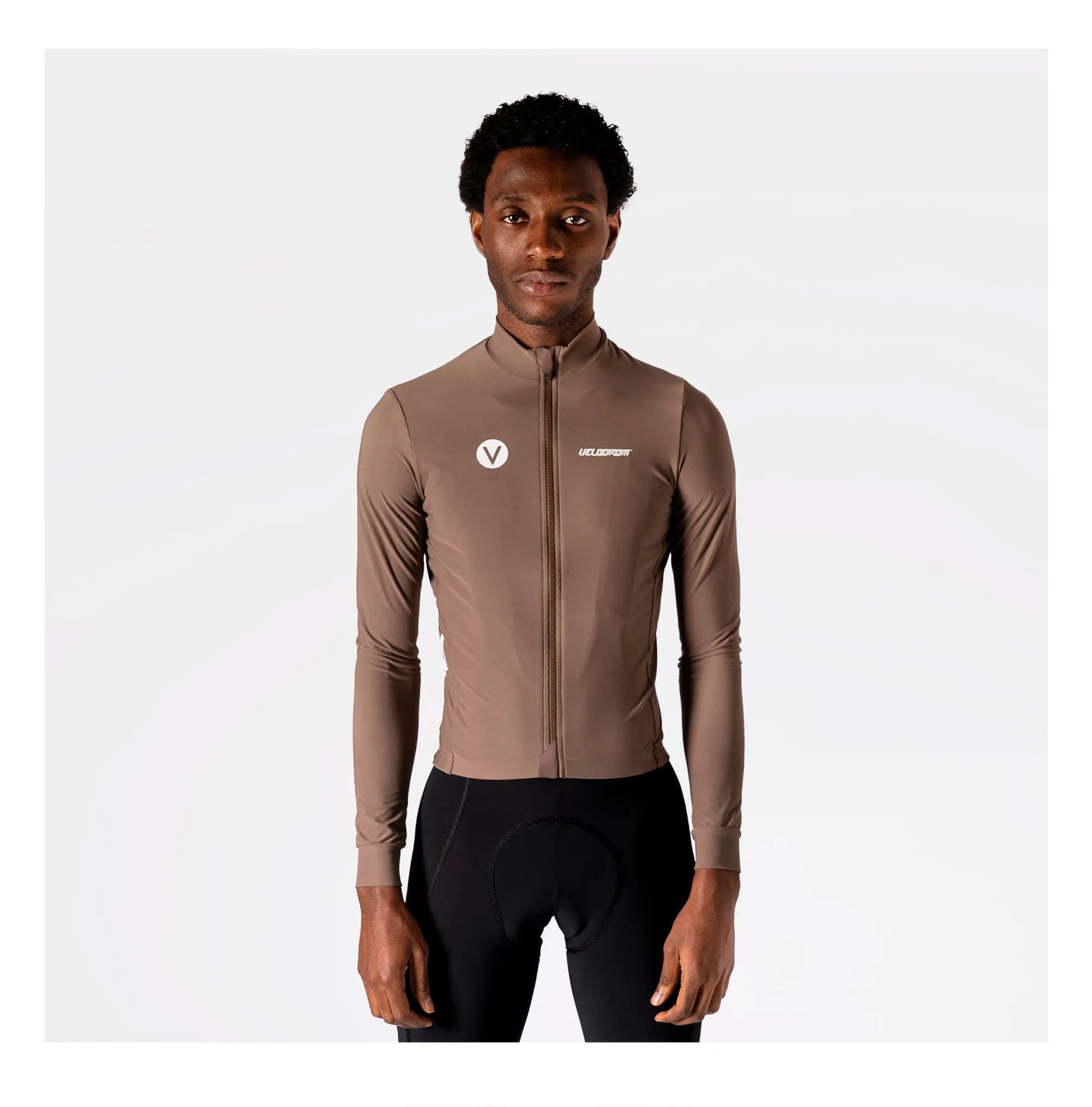 VELODROM RaceDay 3.0 Thermal Subtle Long Sleeve Jersey - Brown