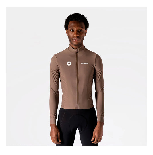 VELODROM RaceDay 3.0 Thermal Subtle Long Sleeve Jersey - Brown