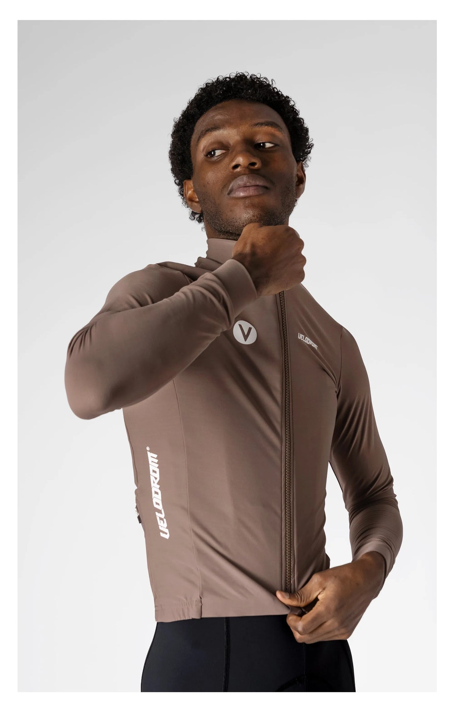 VELODROM RaceDay 3.0 Thermal Subtle Long Sleeve Jersey - Brown
