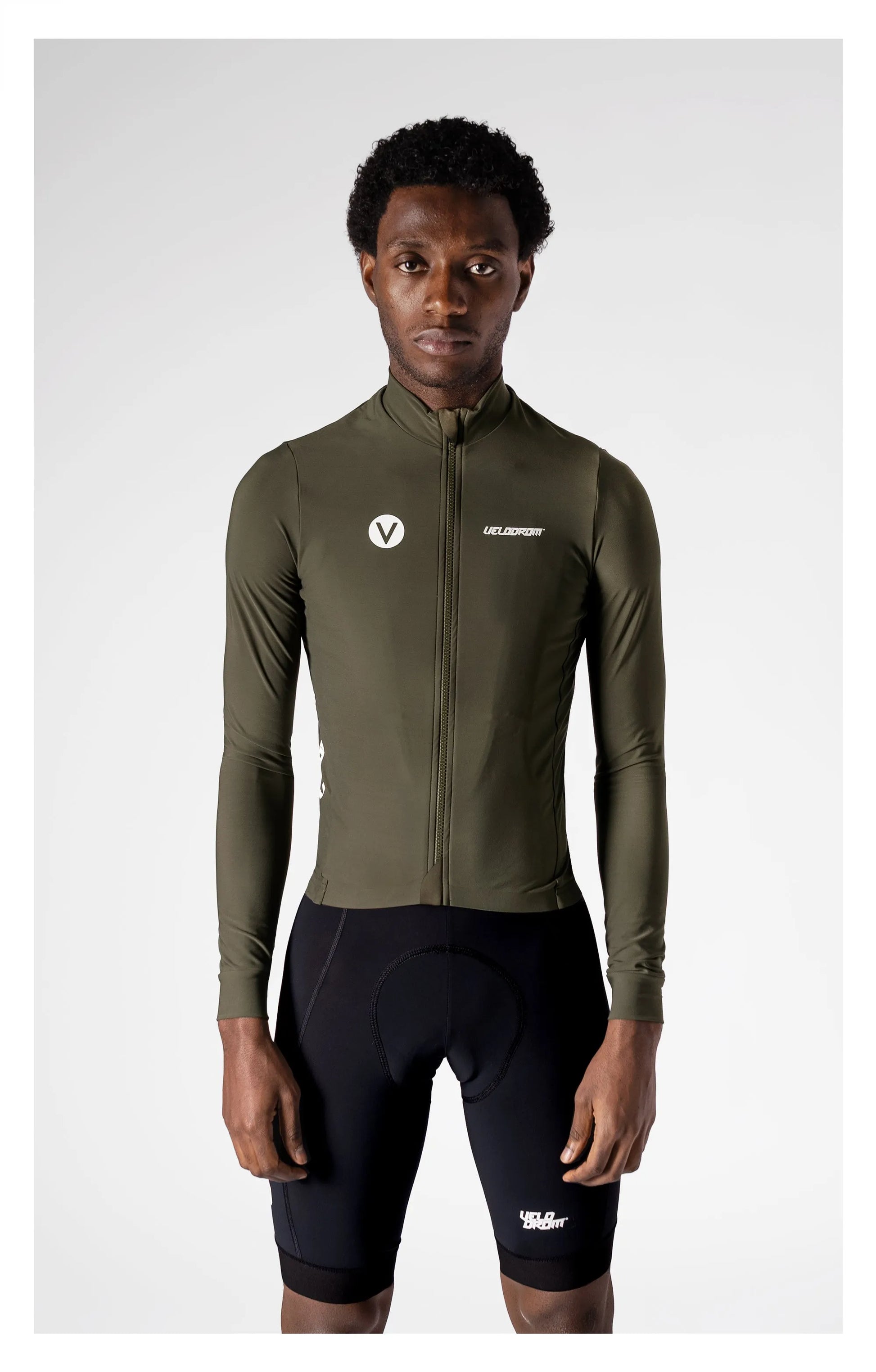 VELODROM RaceDay 3.0 Thermal Subtle Long Sleeve Jersey - Khaki