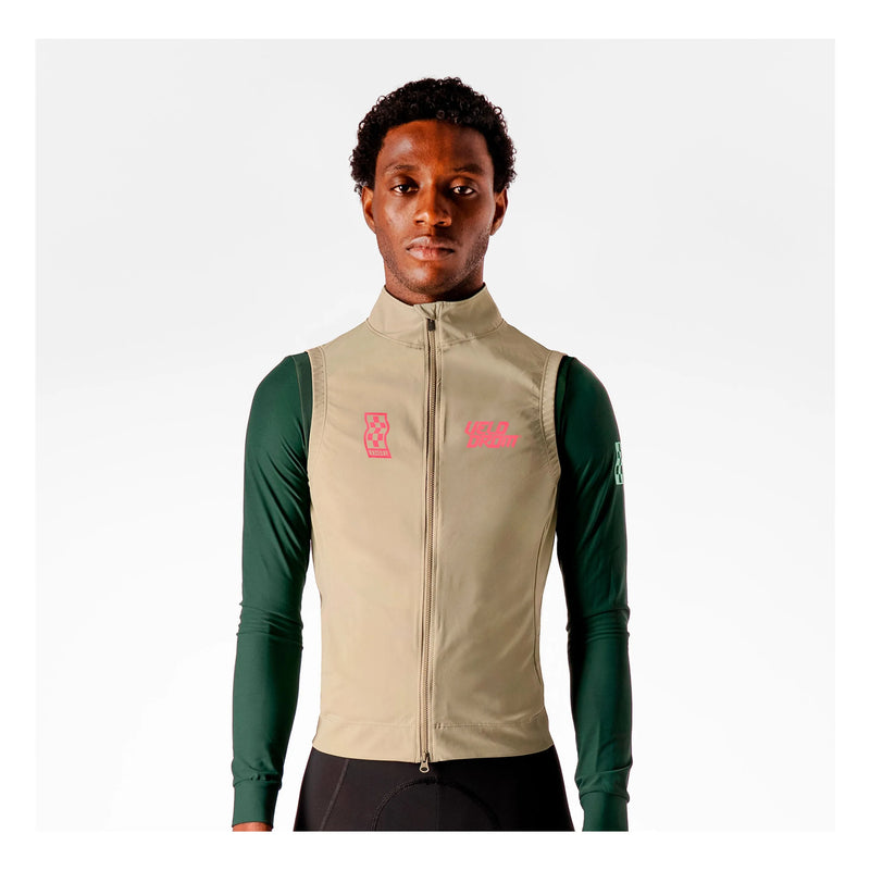 VELODROM RaceDay Light Gilet da ciclismo 3.0 - Beige  /Fade Pink