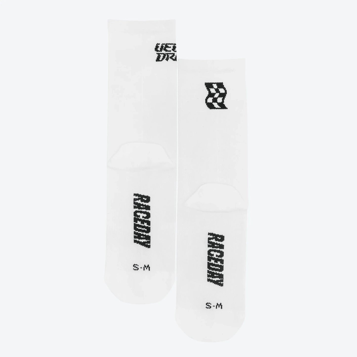 VELODROM RaceDay Logo Cycling Socks 2.0 - White