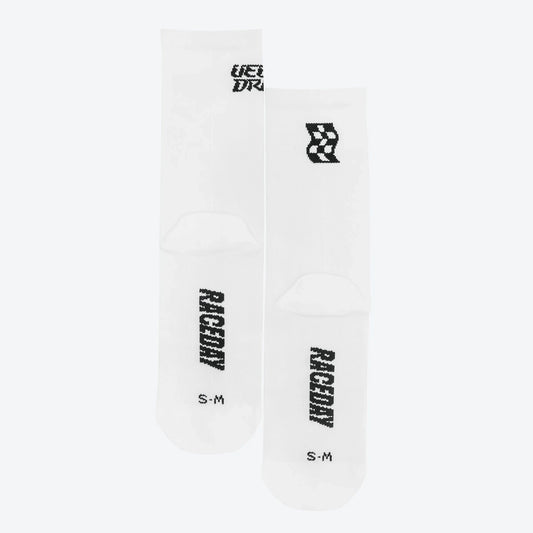 VELODROM RaceDay Logo Cycling Socks 2.0 - White