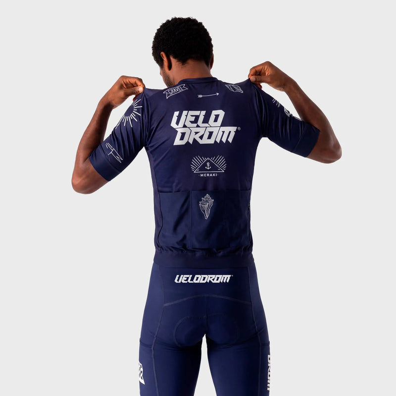 VELODROM RaceDay x Meraki Colab Limited Edition Cycling Jersey - Navy