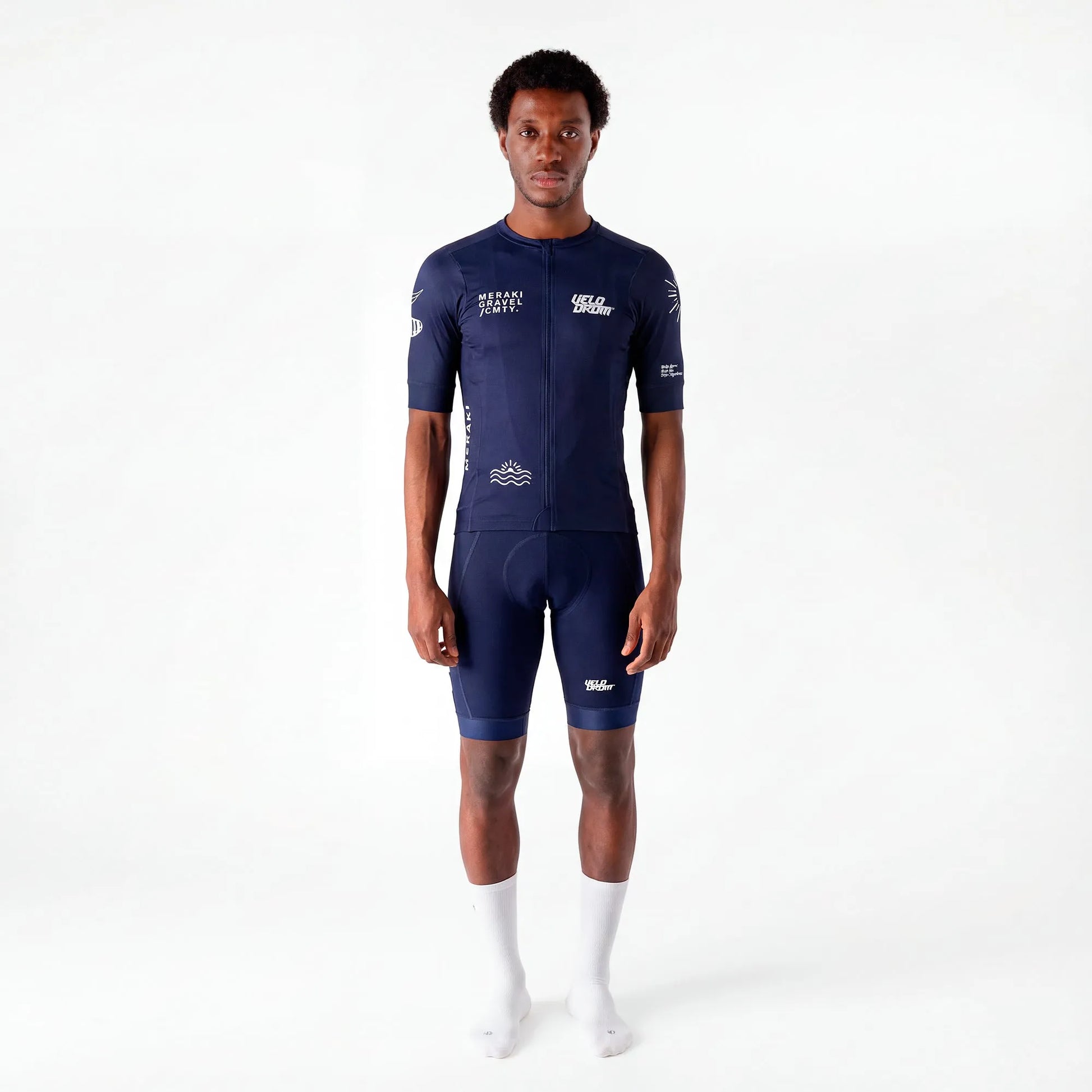VELODROM RaceDay x Meraki Colab Cycling Jersey - Navy