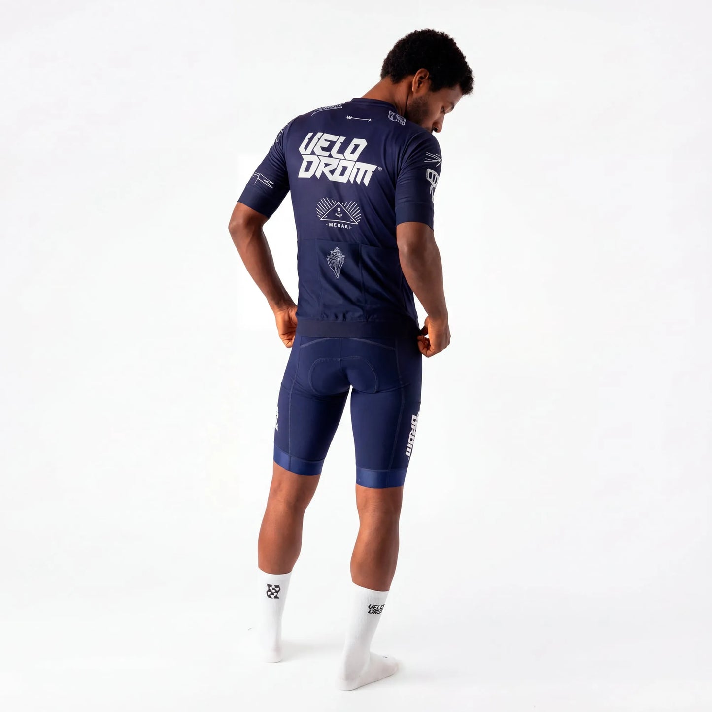 VELODROM RaceDay x Meraki Colab Cycling Jersey - Navy