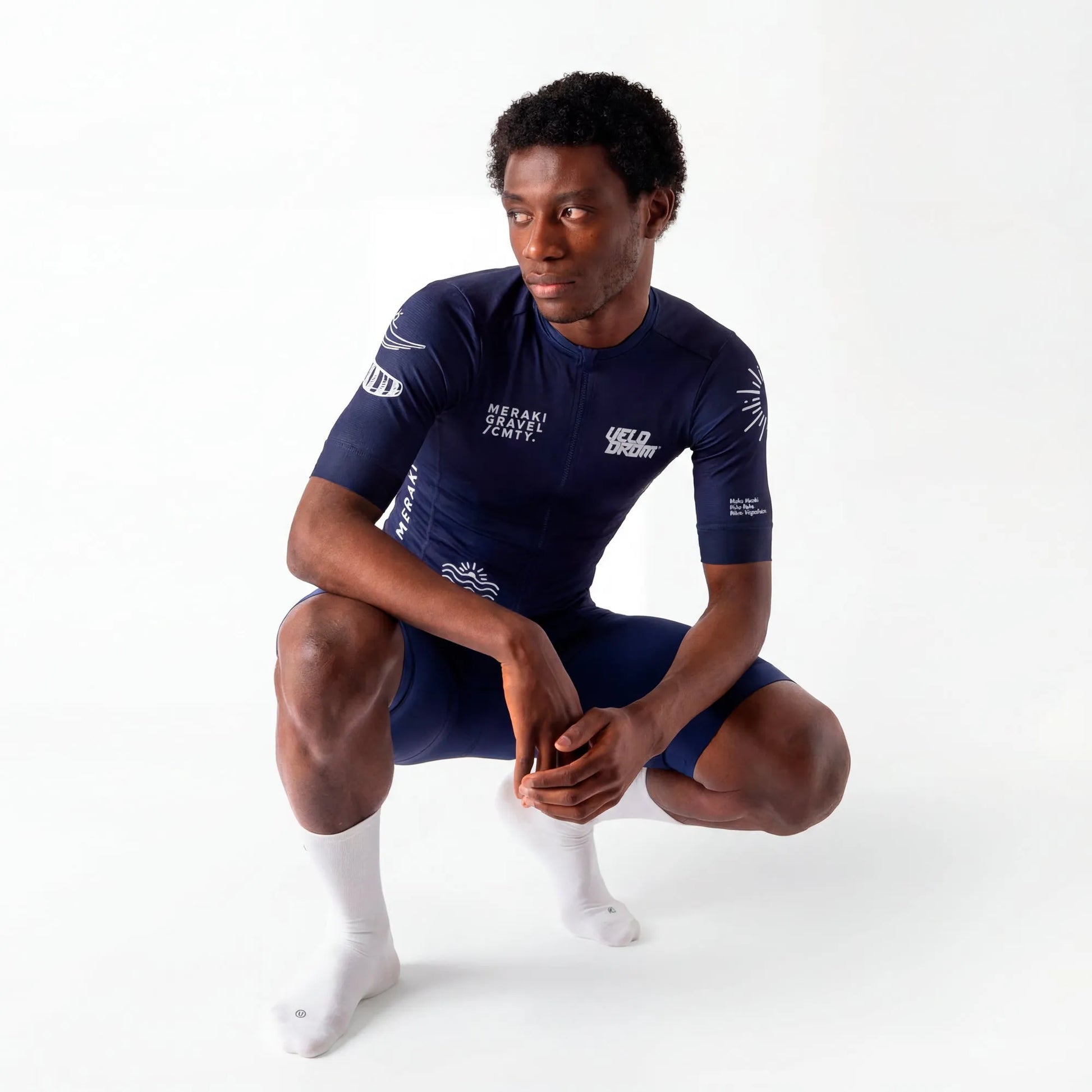 VELODROM RaceDay x Meraki Colab Cycling Jersey - Navy