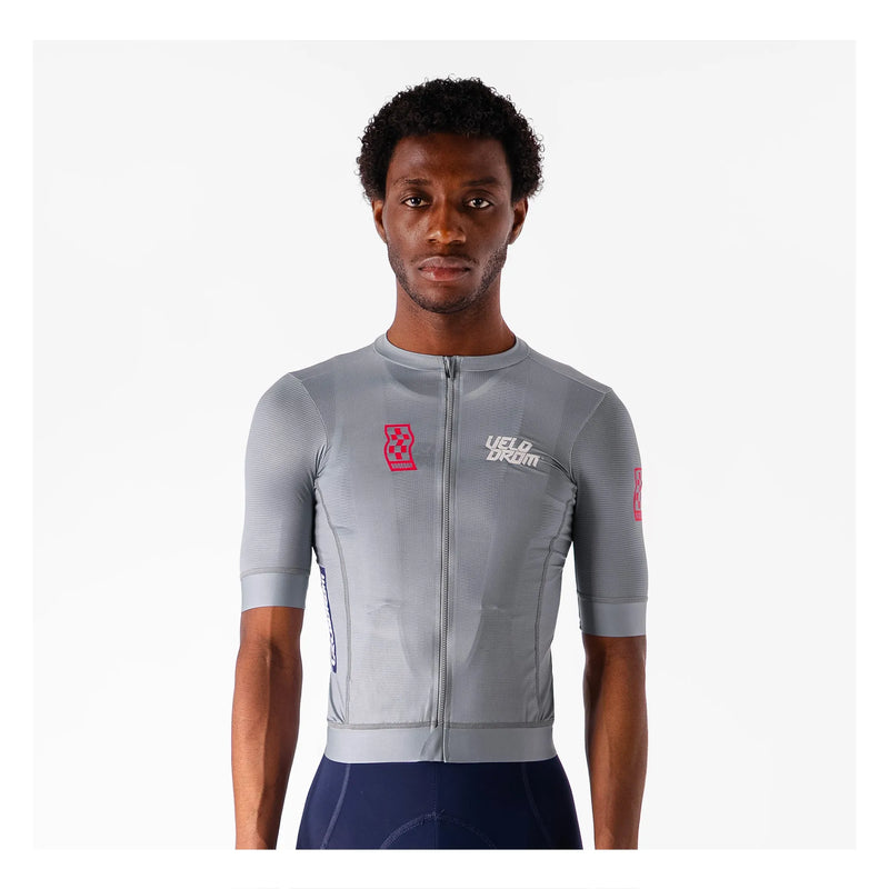VELODROM Raceday 3.0 Maglia ciclismo - Grey/Dusty red