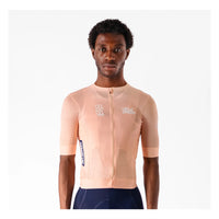 VELODROM Raceday 3.0 Cycling Jersey  - Light Orange/Navy/White