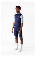 VELODROM Raceday 3.0 Cycling Jersey - Navy / Celeste