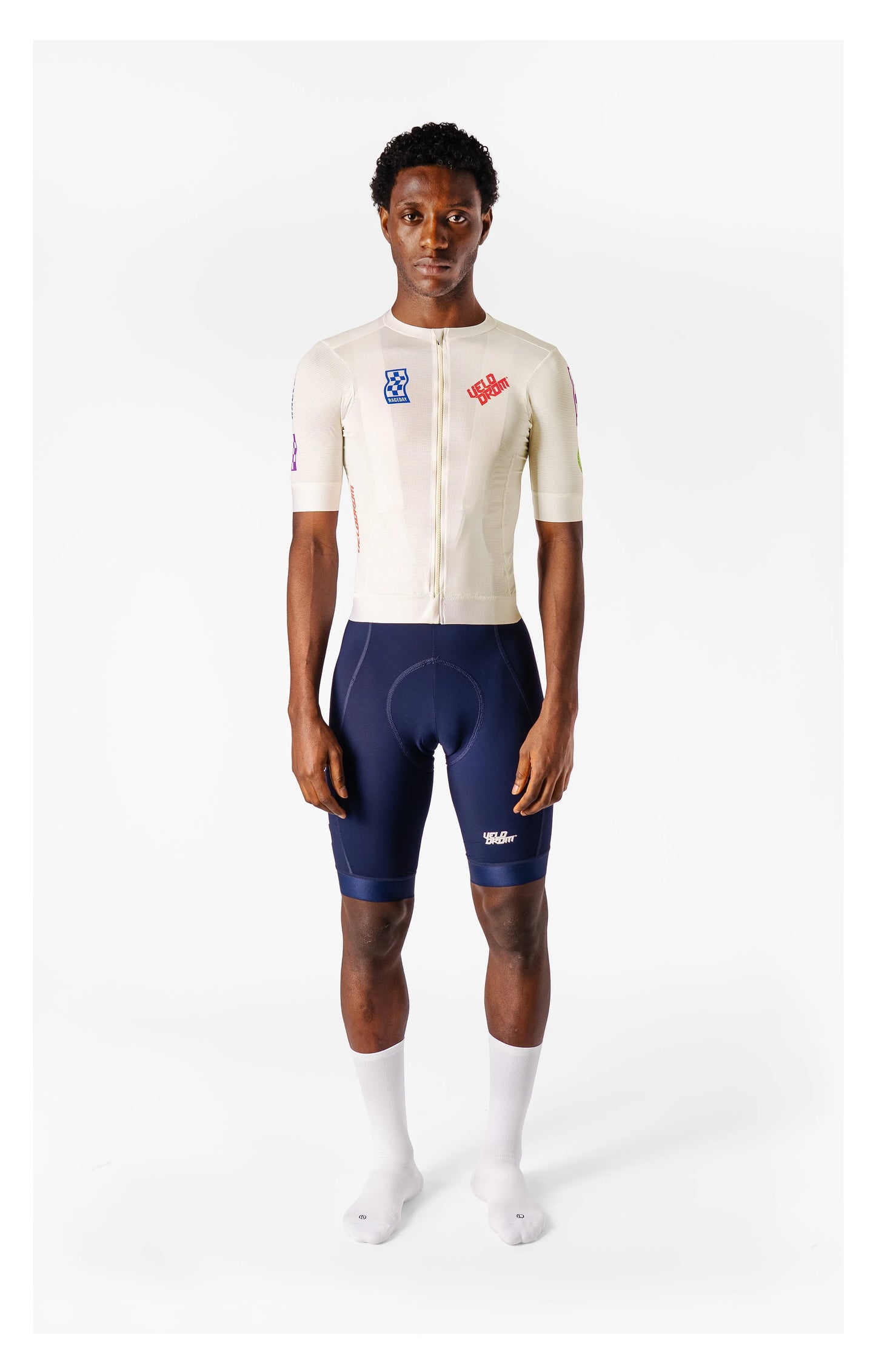 VELODROM Raceday 3.0 Cycling Jersey - Off White Late Drop