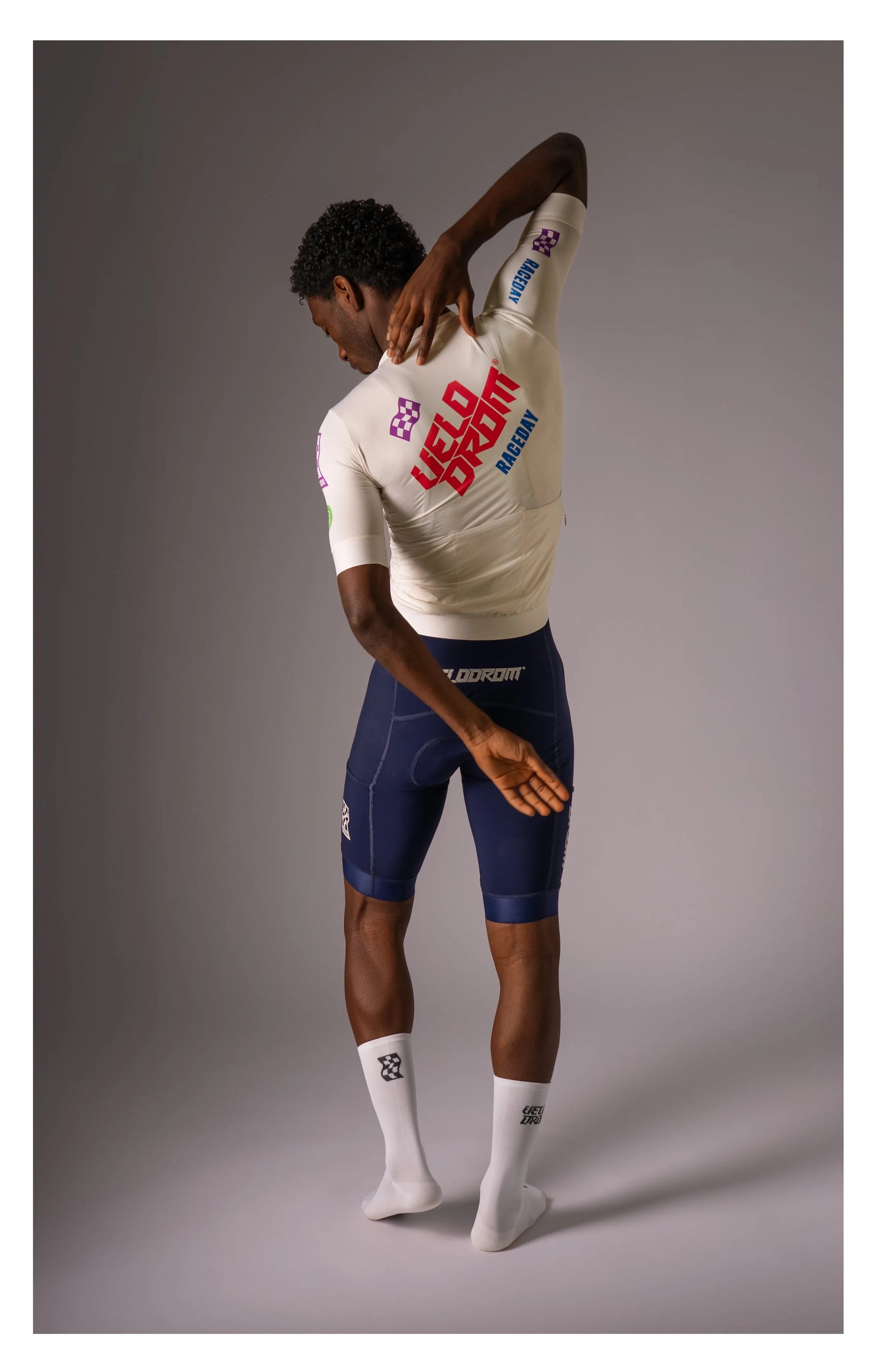 VELODROM Raceday 3.0 Cycling Jersey - Off White Late Drop