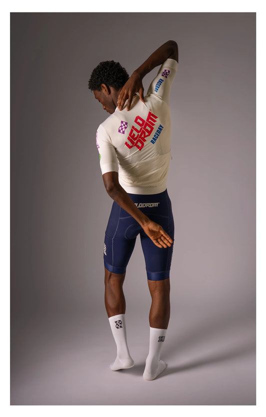 VELODROM Raceday 3.0 Cycling Jersey - Off White Late Drop