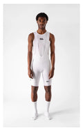 VELODROM Raceday 3.0 Road Bib Shorts - White/Navy/Flush Red