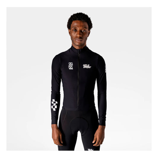 VELODROM Raceday 3.0 Thermal Long Sleeve Jersey - Black/White