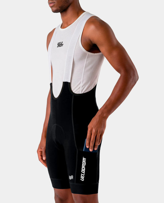 VELODROM Raceday 4.0 Cargo Bib Short - Black/White