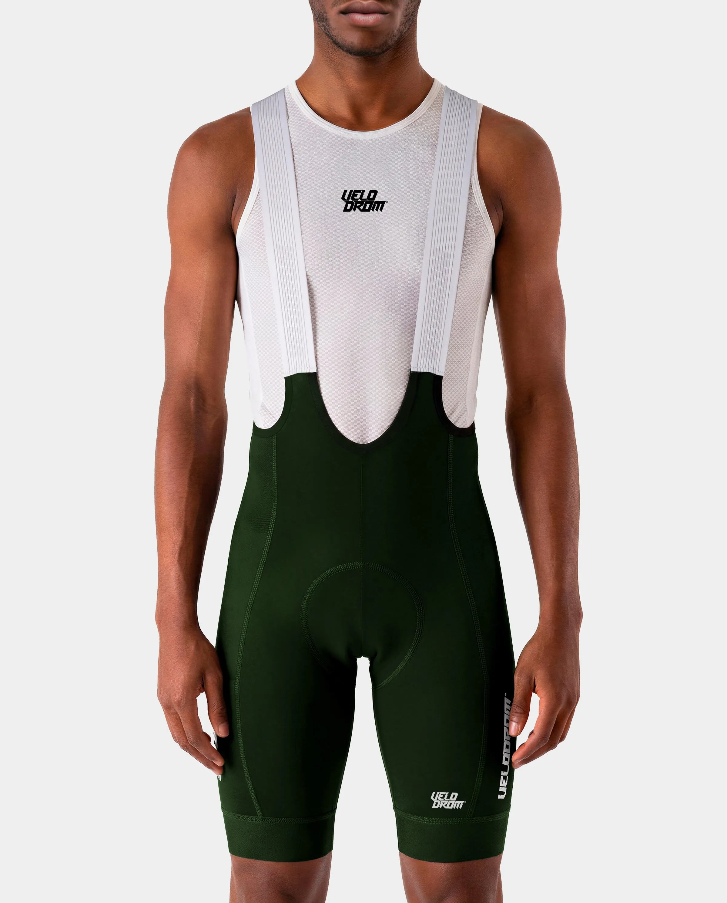 VELODROM Raceday 4.0 Cargo Bib Short - Forest Green/White