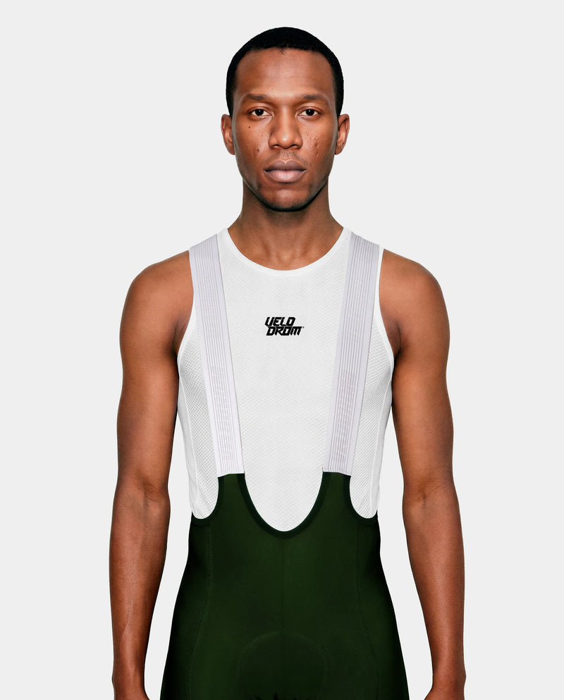 VELODROM Raceday 4.0 Cargo Bib Short - Forest Green/White