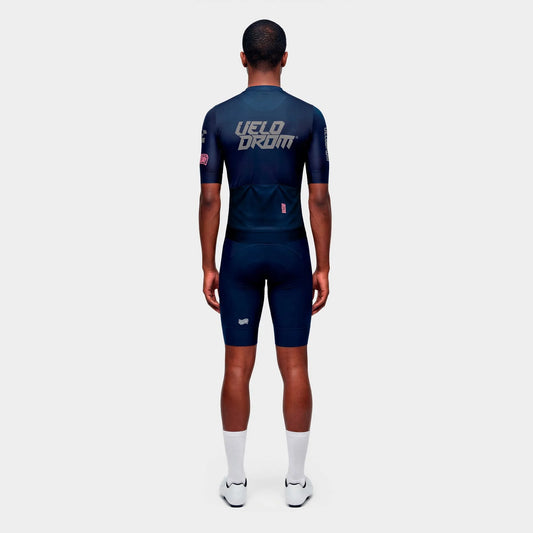VELODROM Raceday 4.0 Jersey - Navy/Pink/Grey