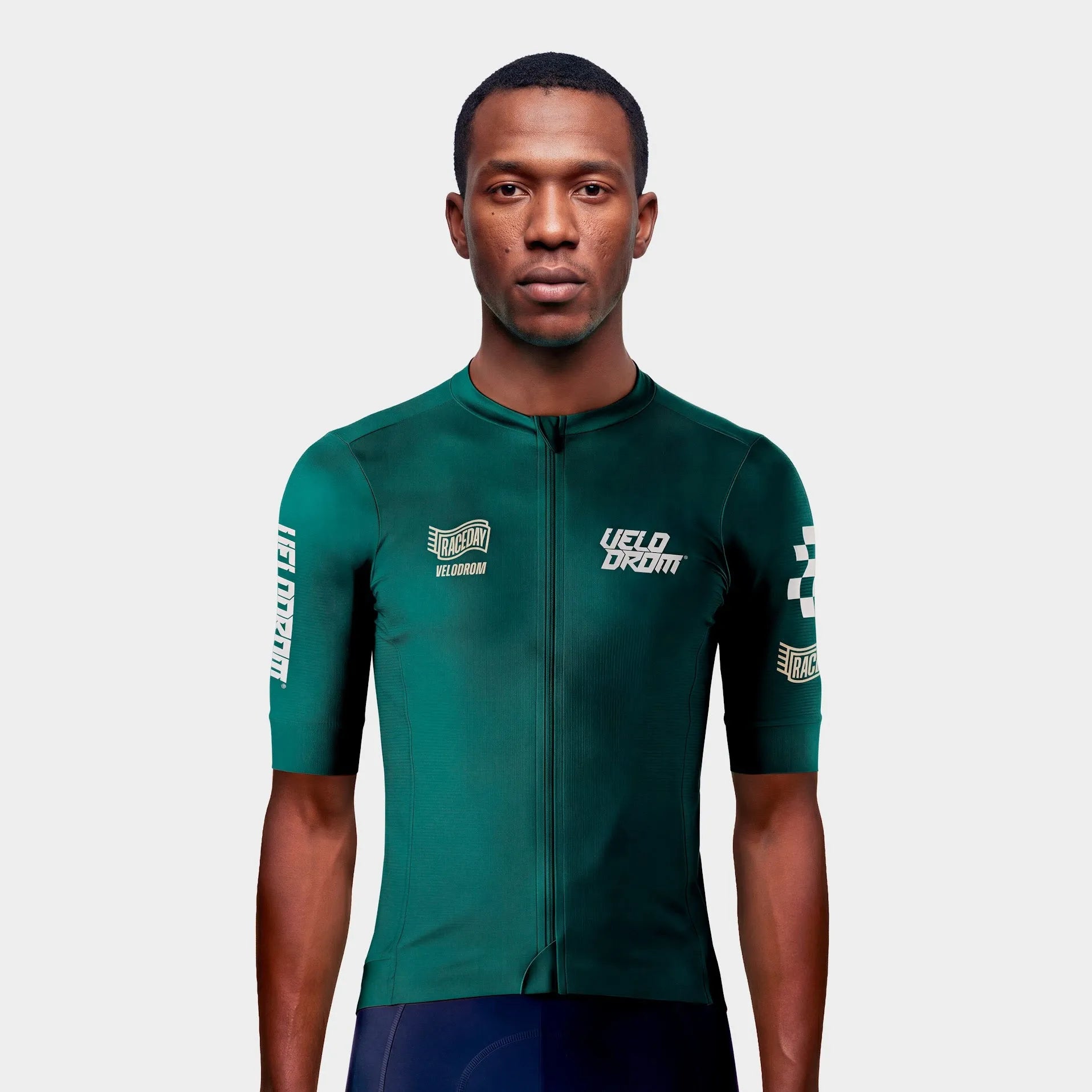 VELODROM Raceday 4.0 Jersey - Pine Green/Vanilla