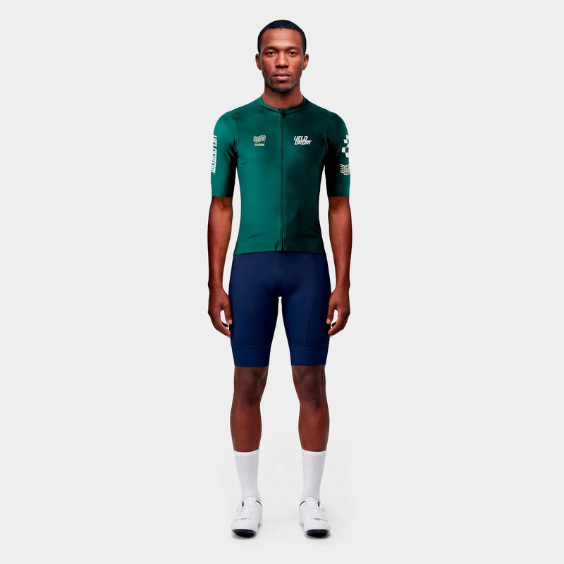 VELODROM Raceday 4.0 Jersey - Pine Green/Vanilla