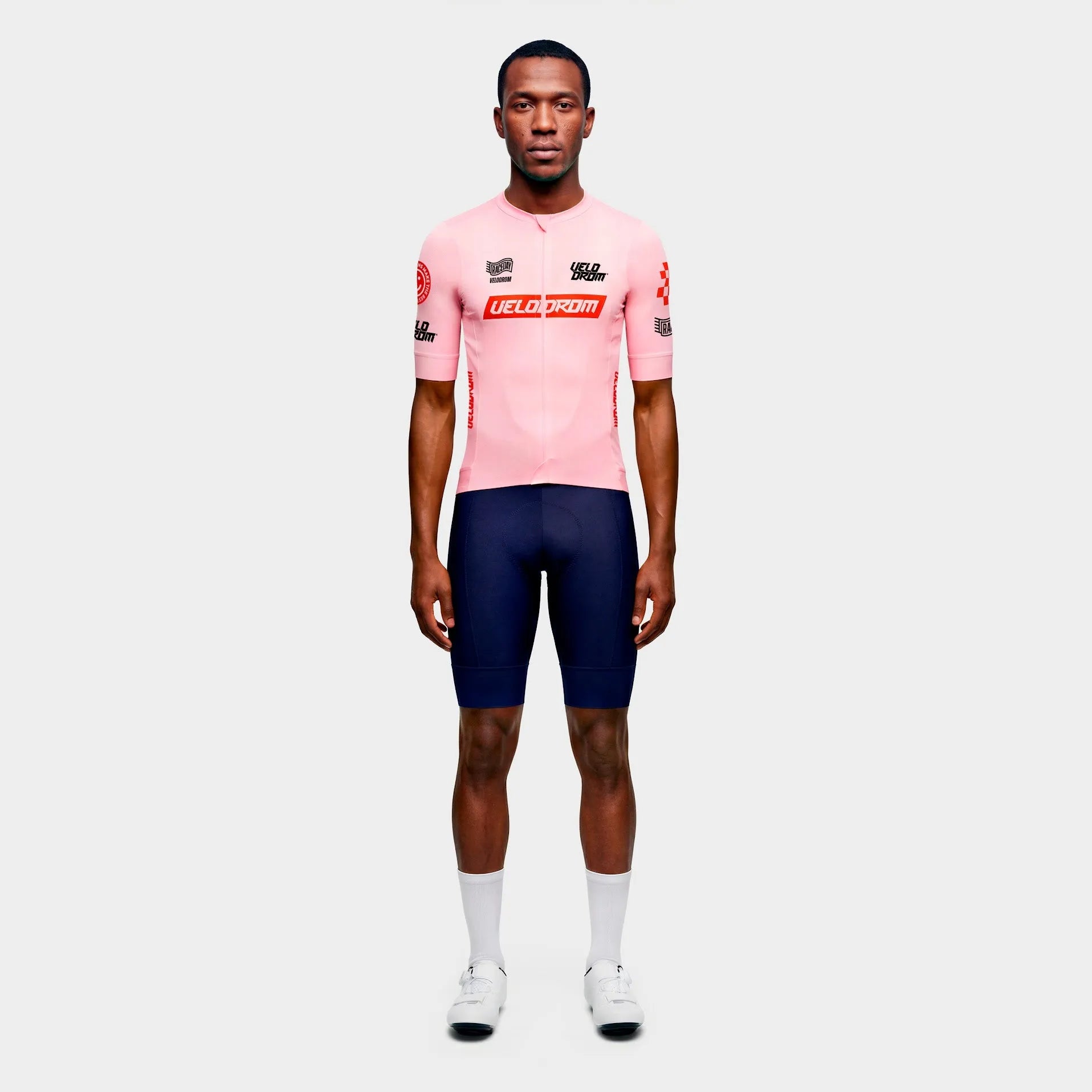 VELODROM Raceday 4.0 Jersey - Pink Gum/Red