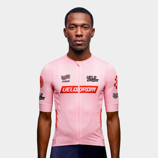 VELODROM Raceday 4.0 Jersey - Pink Gum/Red