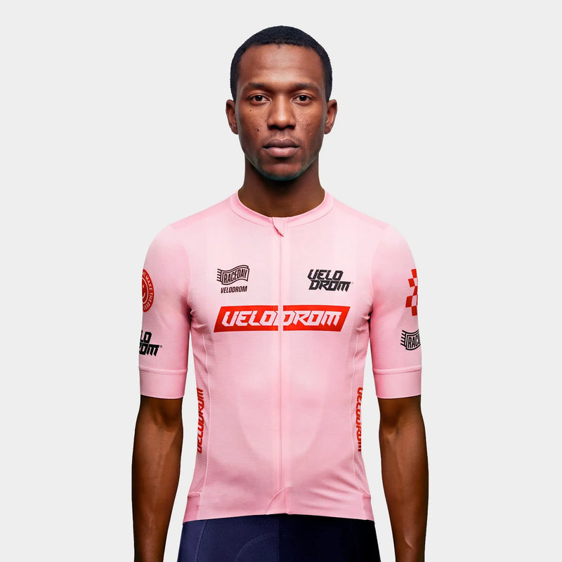 VELODROM Raceday 4.0 Jersey - Pink Gum/Red