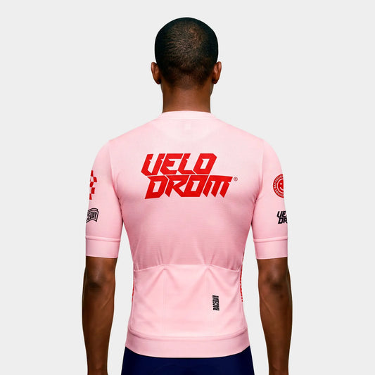 VELODROM Raceday 4.0 Jersey - Pink Gum/Red