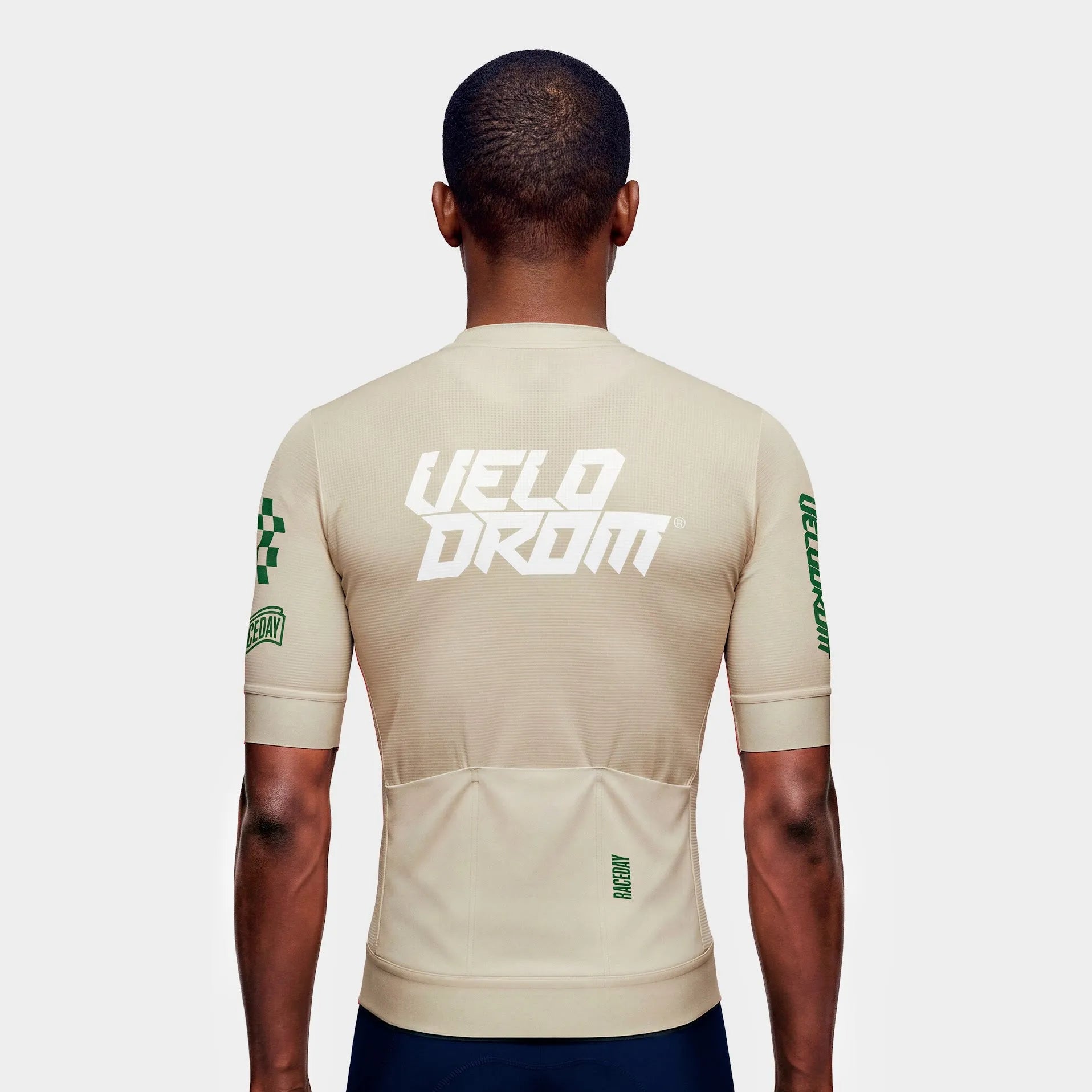 VELODROM Raceday 4.0 Jersey - Warm Sand/Green
