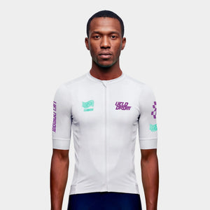 VELODROM Raceday 4.0 Jersey - White/Light Purple