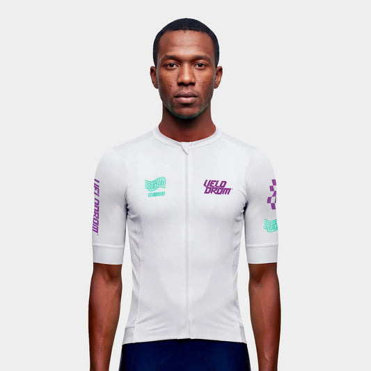 VELODROM Raceday 4.0 Jersey - White/Light Purple