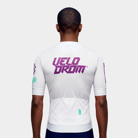 VELODROM Raceday 4.0 Jersey - White/Light Purple