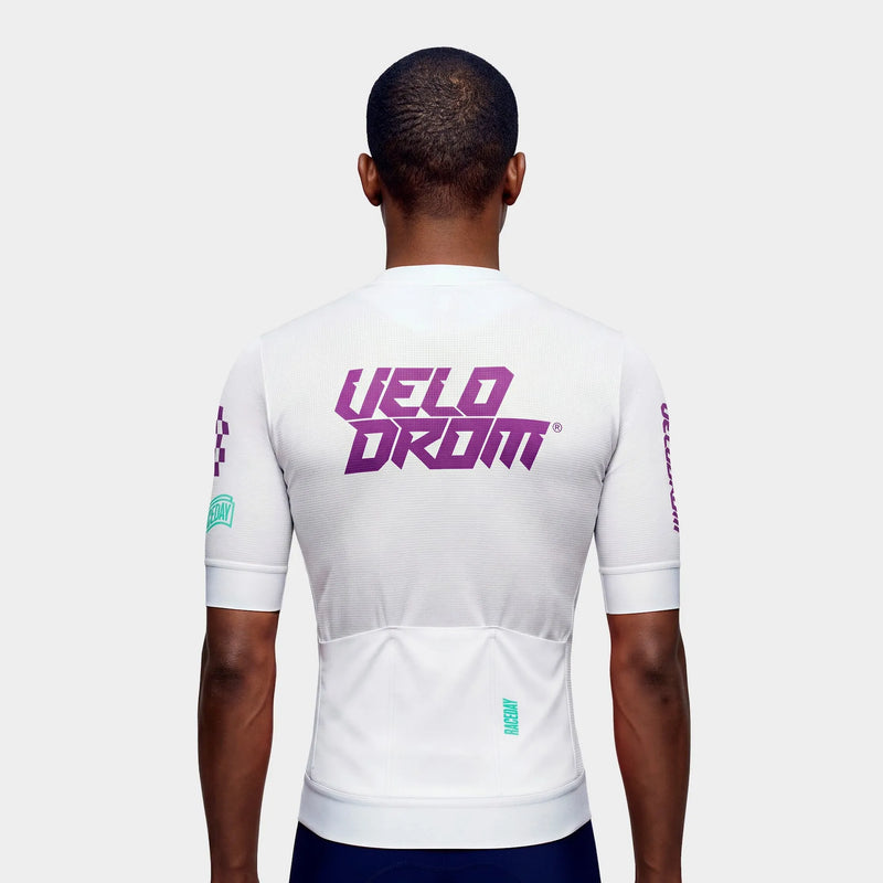 VELODROM Raceday 4.0 Jersey - White/Light Purple