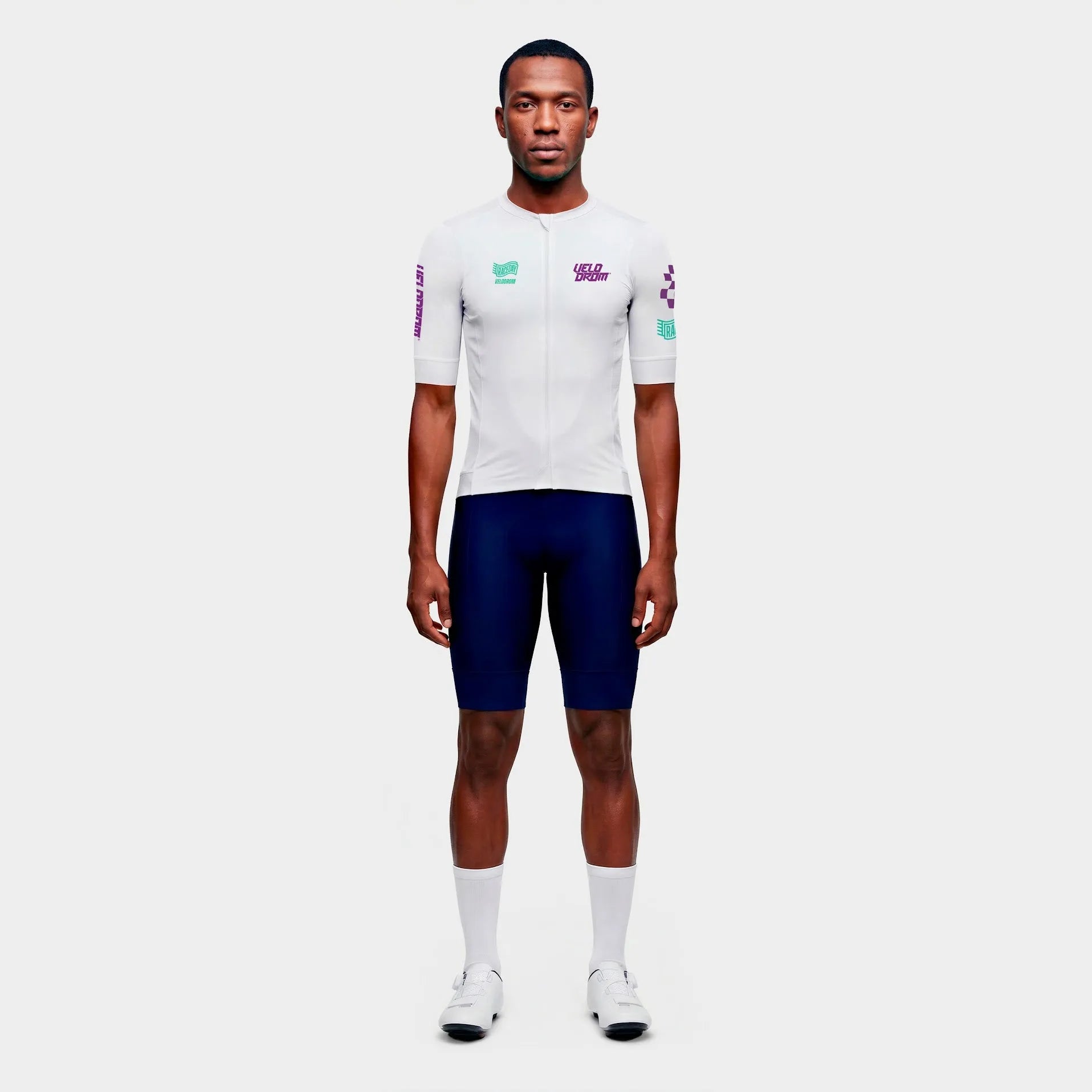 VELODROM Raceday 4.0 Jersey - White/Light Purple