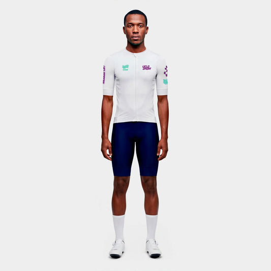 VELODROM Raceday 4.0 Jersey - White/Light Purple