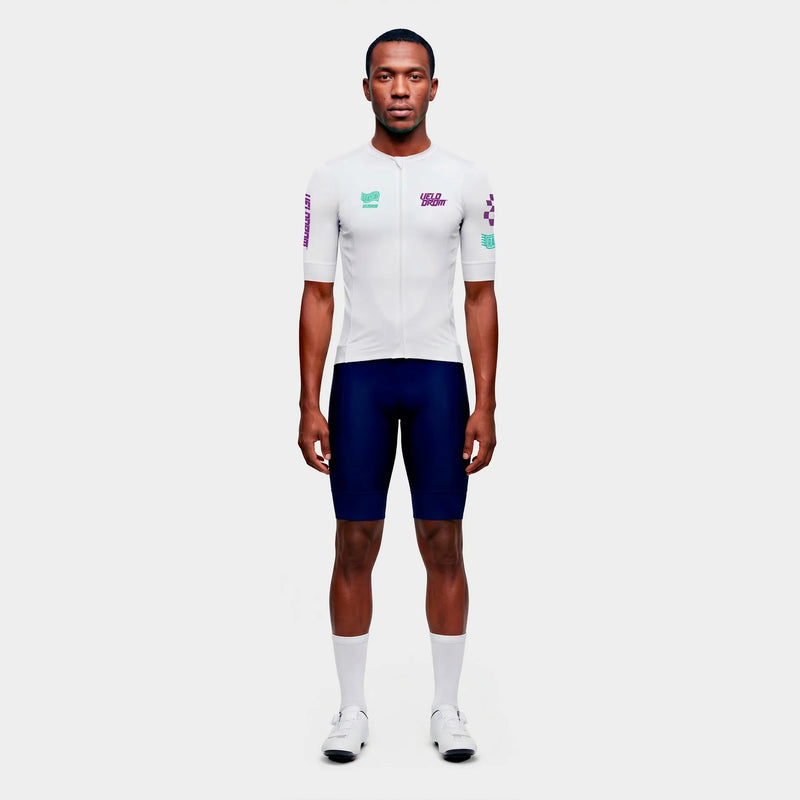 VELODROM Raceday 4.0 Jersey - White/Light Purple