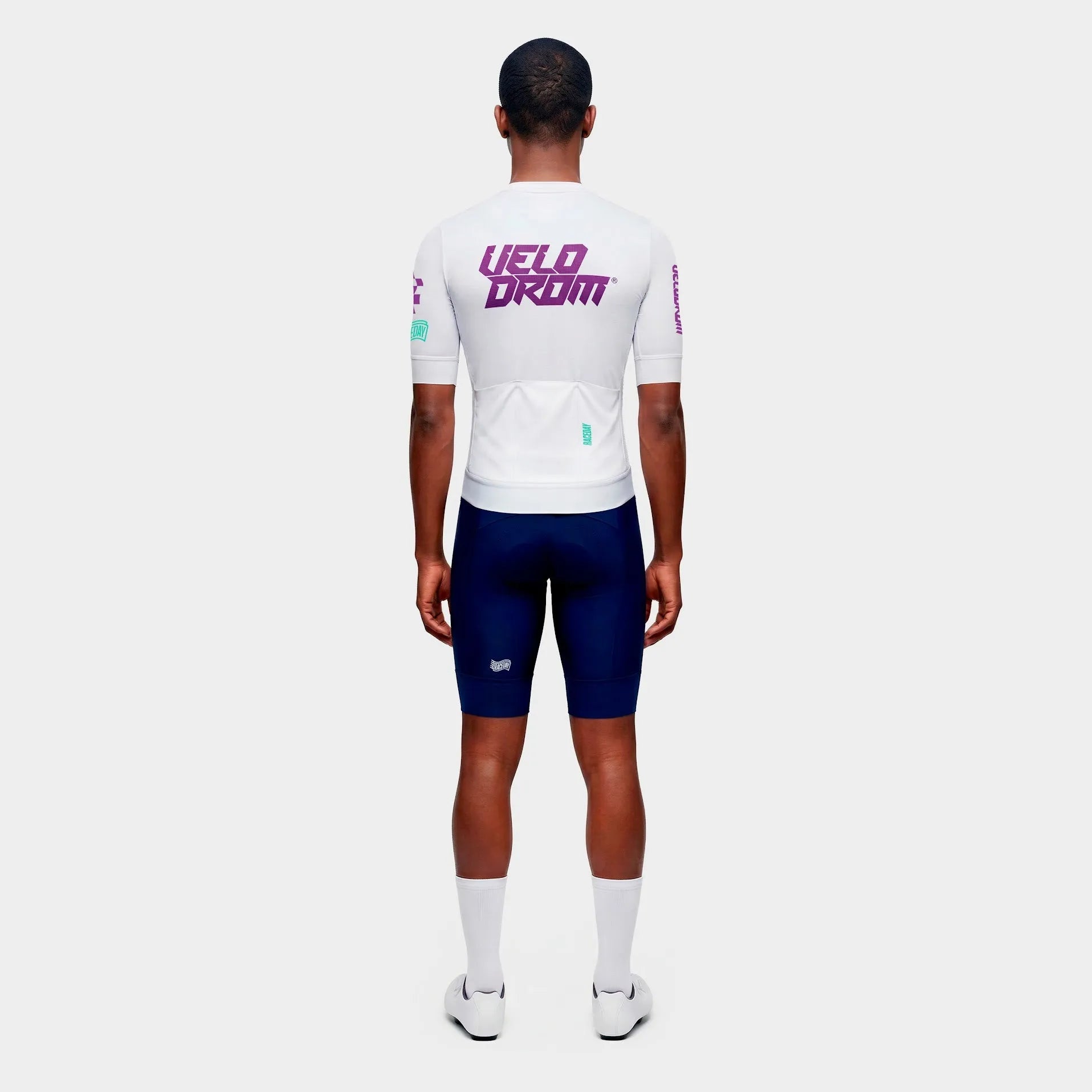 VELODROM Raceday 4.0 Jersey - White/Light Purple