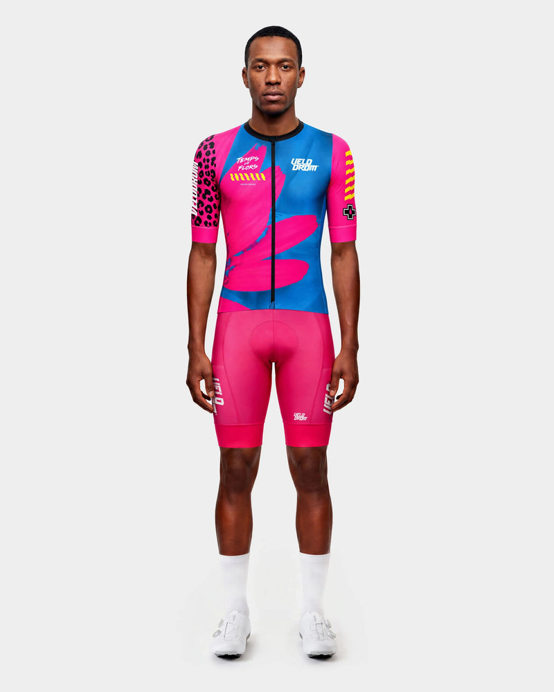 VELODROM Raceday 4.0 Temps De Flors 2026 Limited Edition Jersey - Pink/Blue/Print